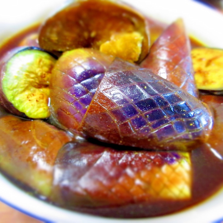 茄子のカレー煮びたし